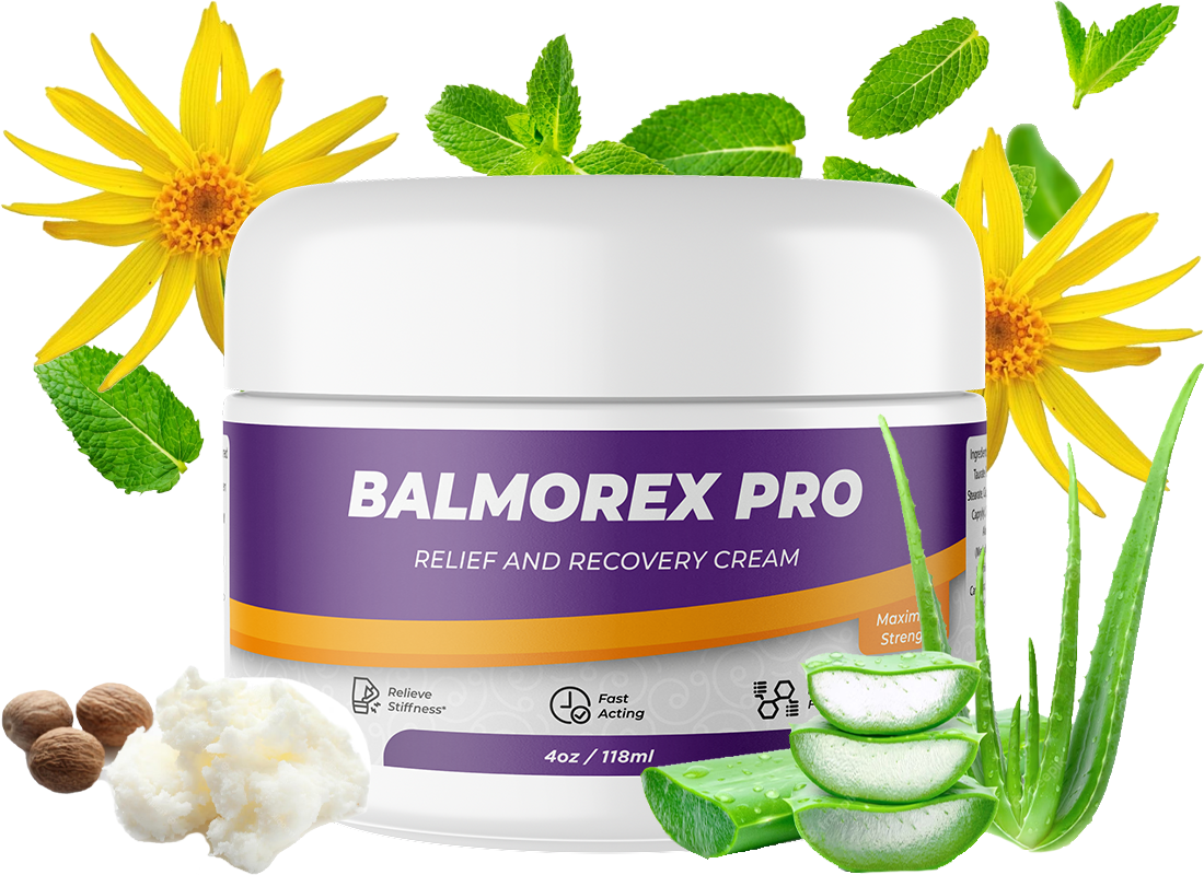 Balmorex Pro single bottle with ingredients